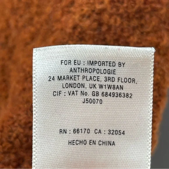 Anthropologie Angel of the North Earthy Brown Cowl Neck Tunic Style Sweater L - Picture 11 of 11